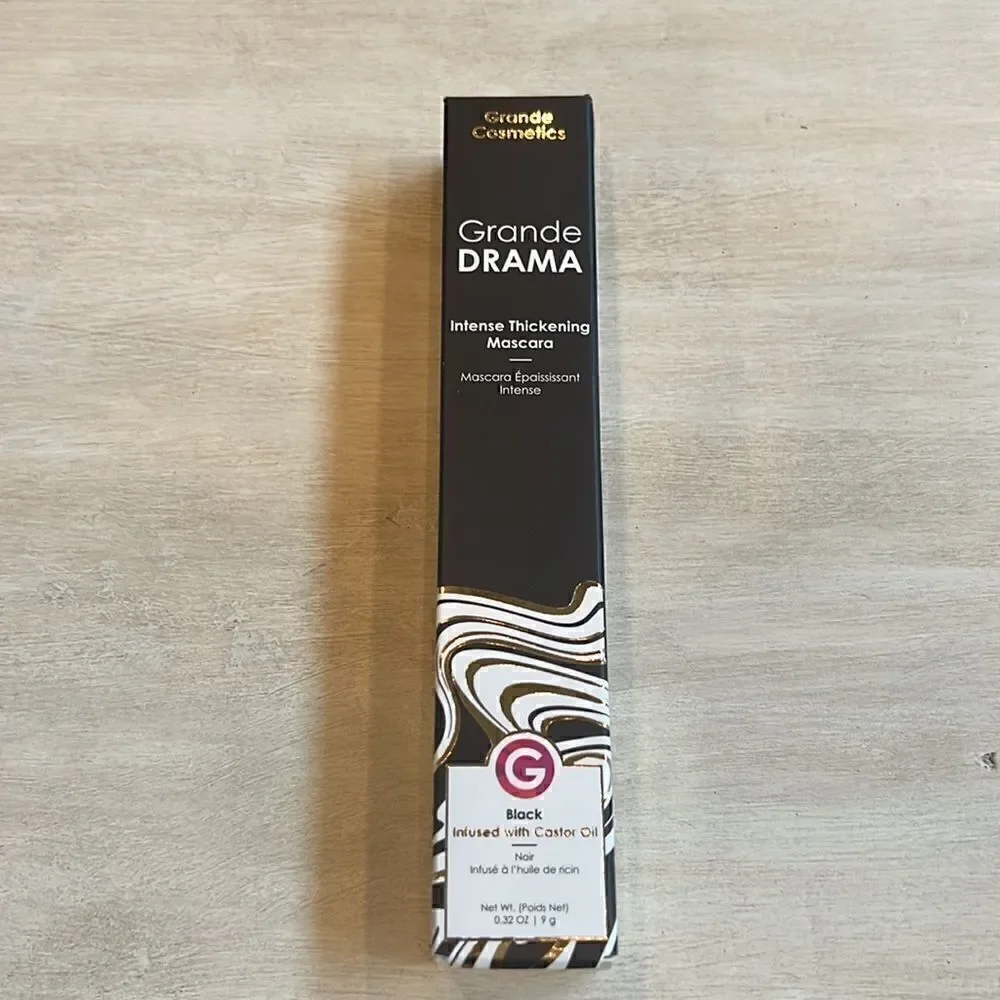 Grande Cosmetics | GrandeDRAMA Intense Thickening Mascara with Castor Oil NIB